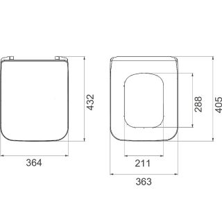 Крышка-сиденье Boheme белый матовый 968-WM